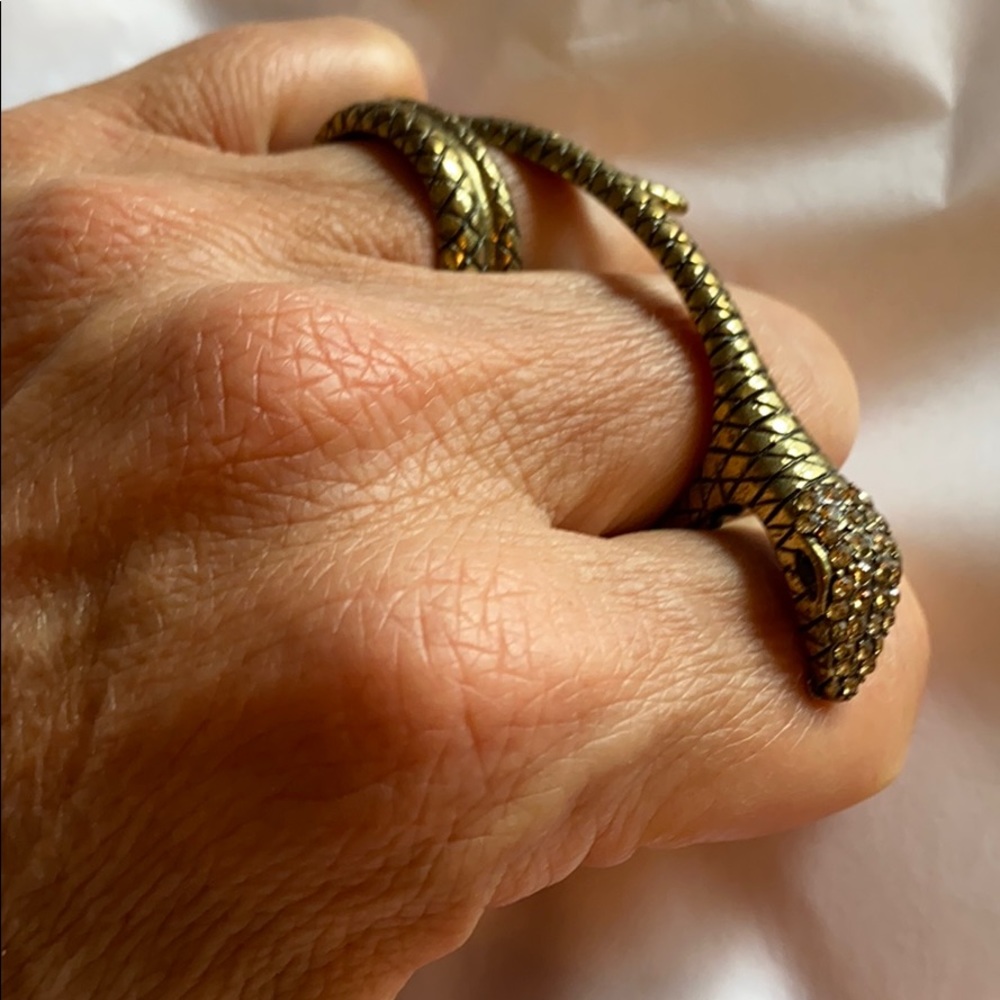 Snake Double Finger Ring Vintage